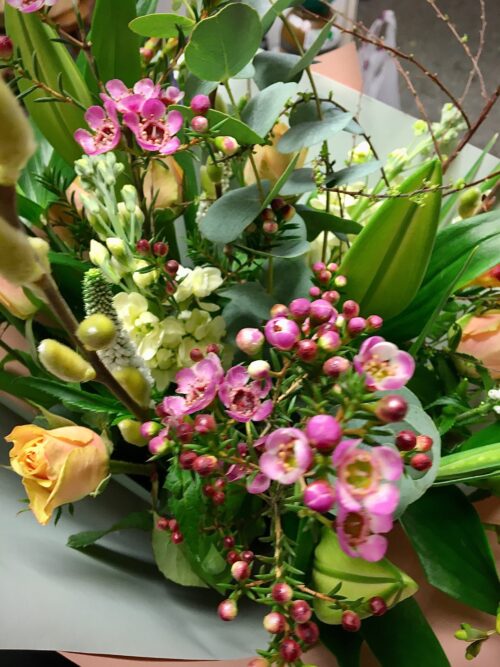 Seasonal Gift Wrapped Flowers